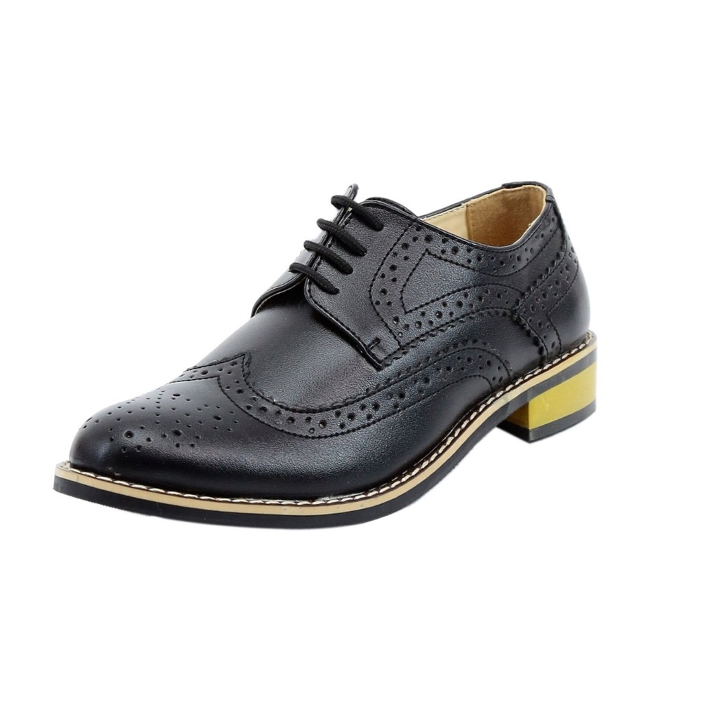 Boys Toddler Black Dress Shoe - 4
